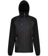 RG446 TRA549 Regatta Navigate Hybrid Jacket Black / Seal Grey colour image